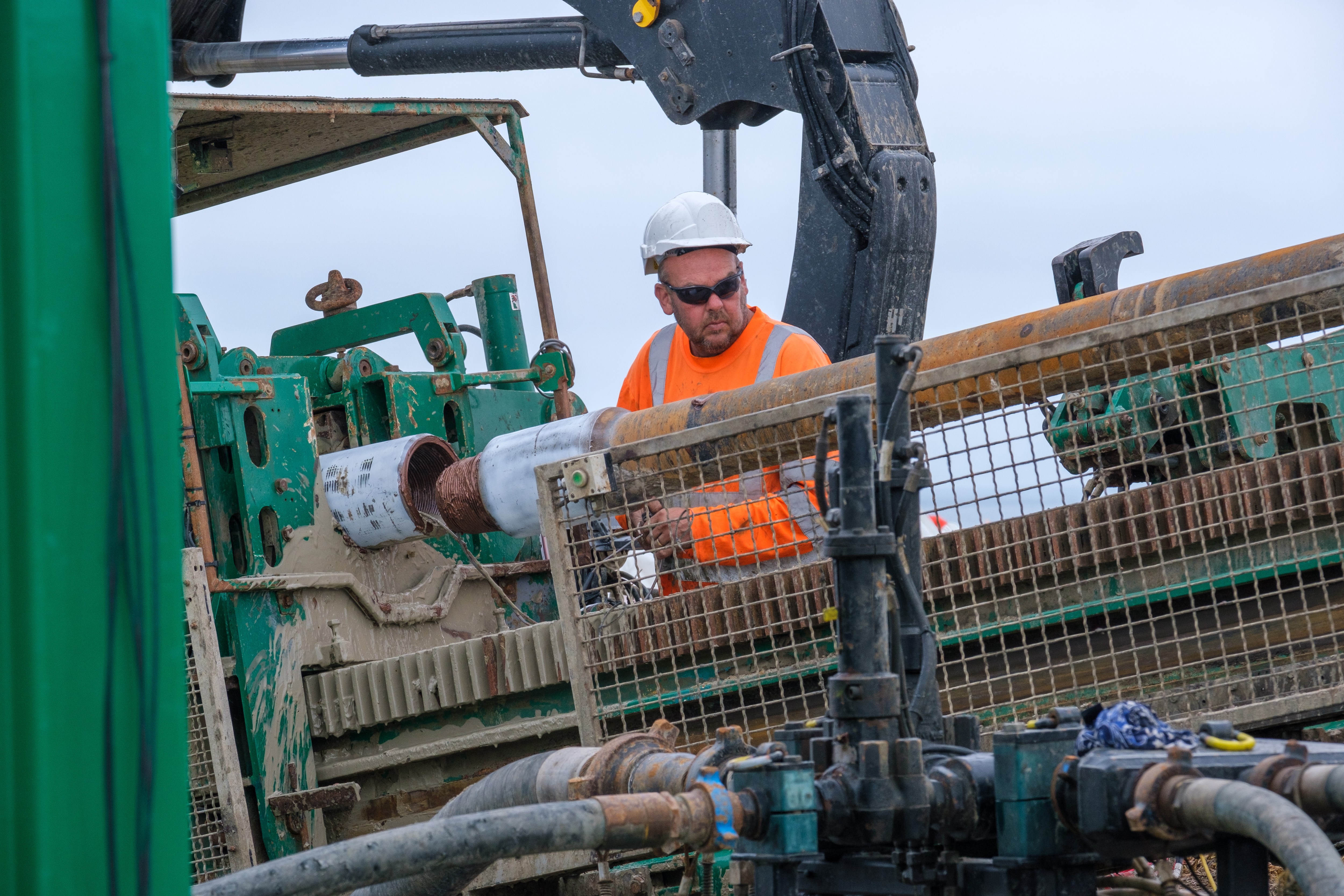 Work on the connection points at Weybourne