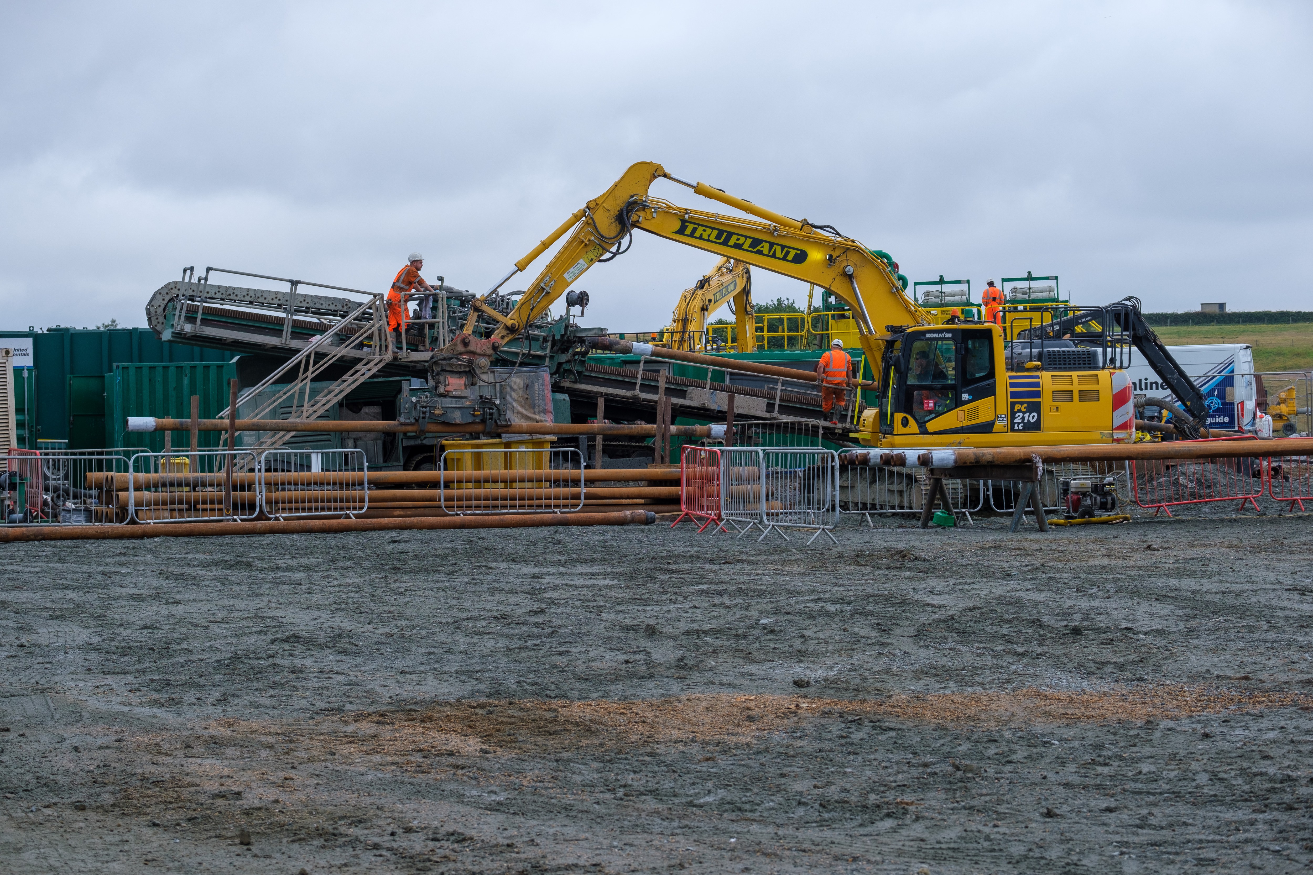 Work on the underground cables at Weybourne